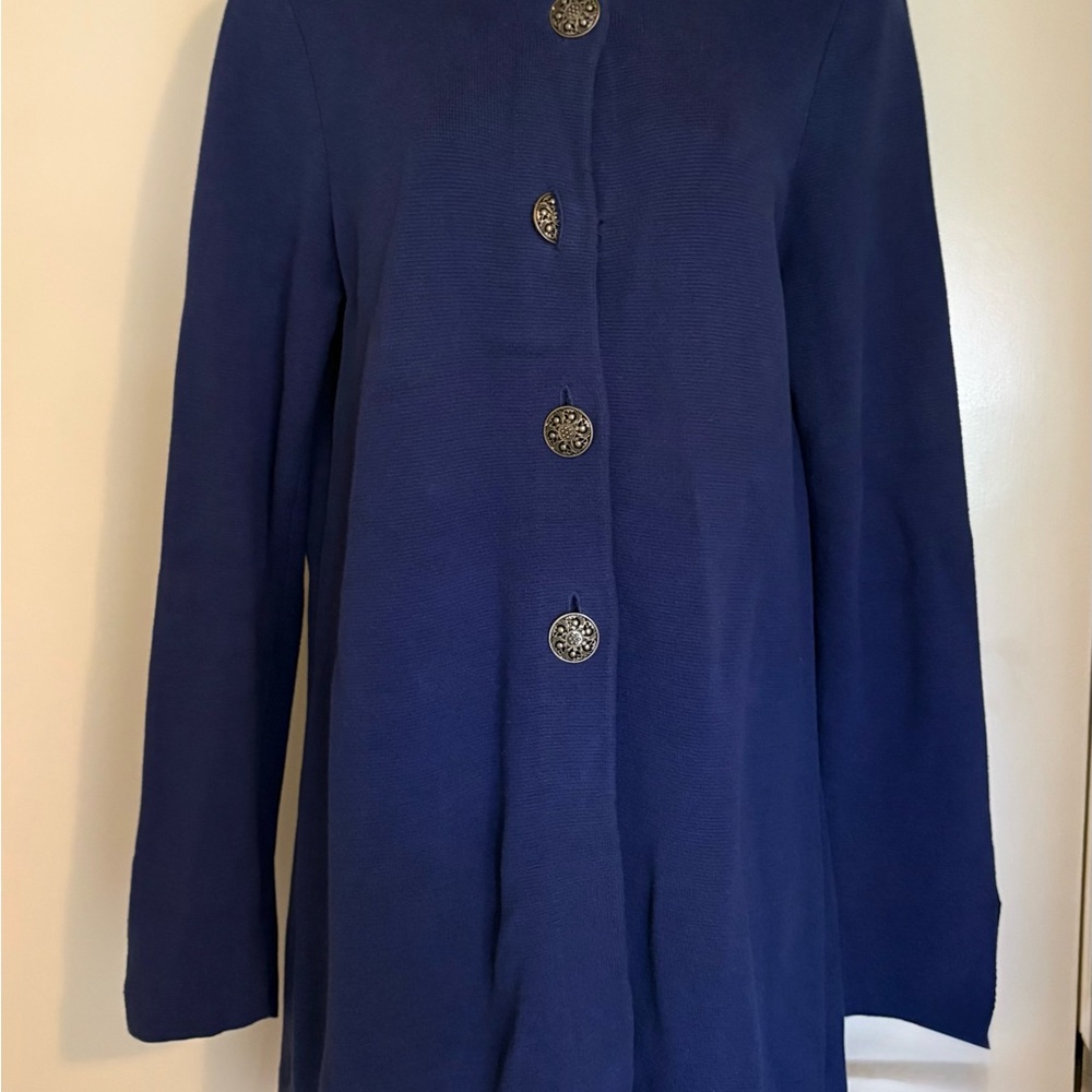 Chico's Royal Blue Trench Coat